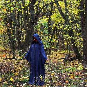 Witch, Wizard, Warlock Сloak, Hooded fantasy cloak, all sizes , medieval cape, elven cloak, long cape image 4