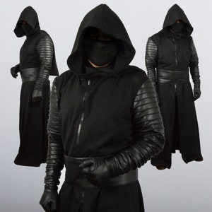 Assassin cloak, Warlock Cloak, Hooded fantasy cloak, long cape.