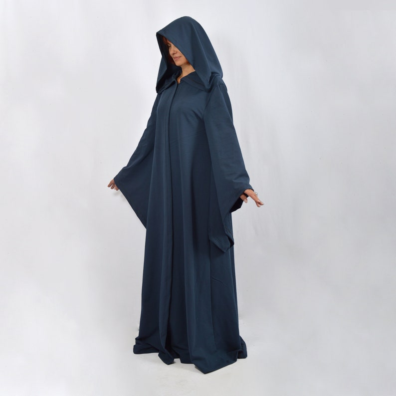 Witch, Wizard, Warlock Сloak, Hooded fantasy cloak, all sizes , medieval cape, elven cloak, long cape image 5