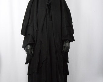 Ghost costume.Witch, Wizard,Hooded fantasy cloak,Sith cloak, medieval cape, elven cloak, long cape