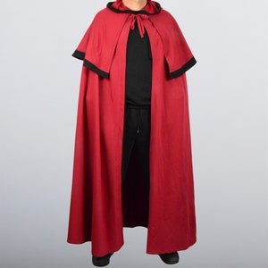 Medieval cloak. Сloak with hood, good long cape for fantasy cosplay.