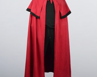 Medieval cloak. Сloak with hood, good long cape for fantasy cosplay.