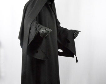Ghost costume.Witch, Wizard,Hooded fantasy cloak,Sith cloak,all sizes , medieval cape, elven cloak, long cape