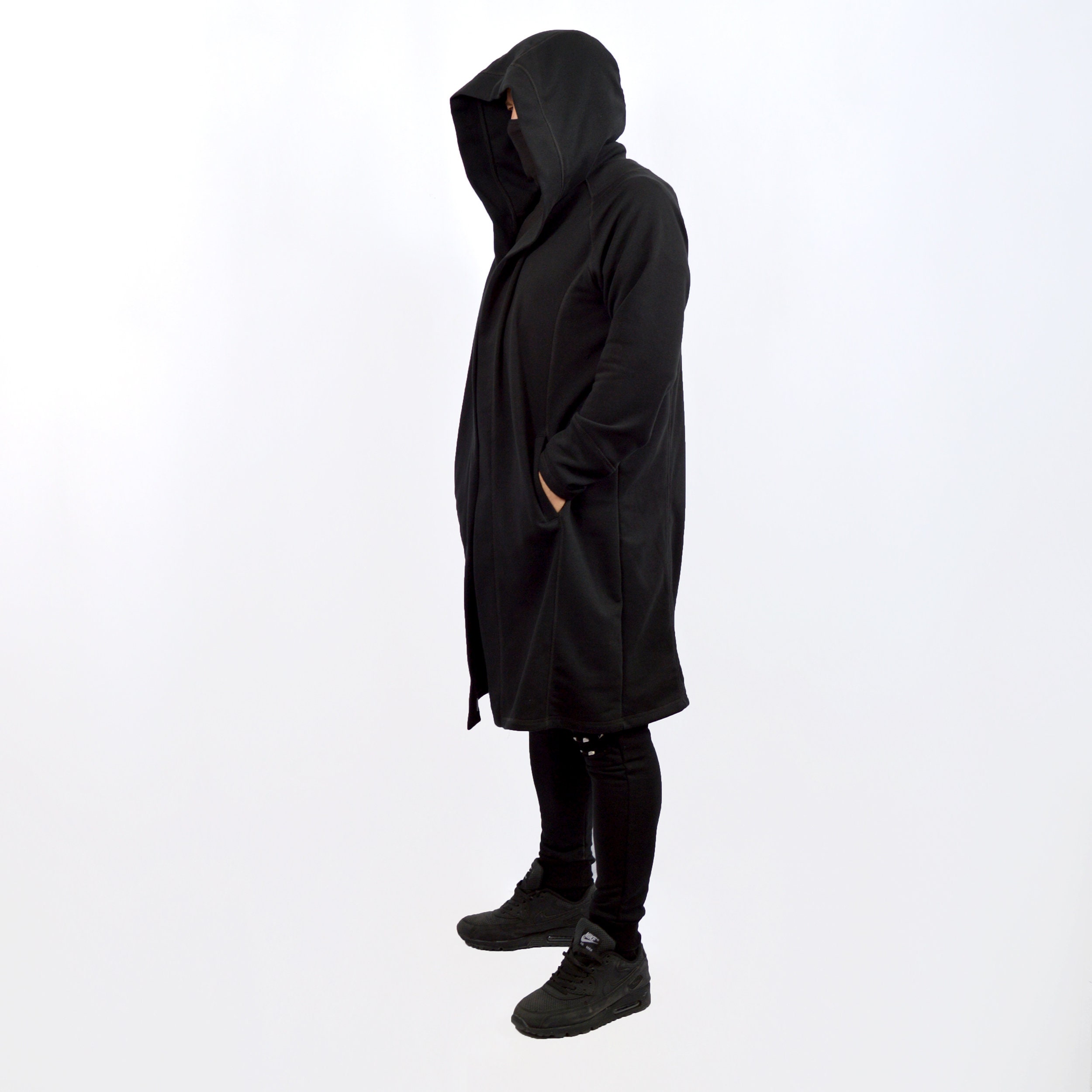 Unisex cardigan Cardigan Hooded Coat Cloak with Hood | Etsy