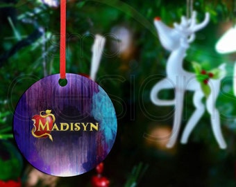 Custom Christmas Ornament - Descendants Inspired