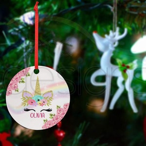 Christmas Ornament Unicorn Style 1