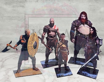 God of War Inspired Wooden Sprite | Gaming Art Collectibles