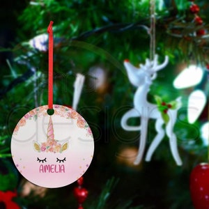 Christmas Ornament Unicorn Style 2