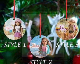 Custom Christmas Ornament - American Girl Inspired