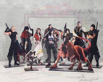 Final Fantasy VII Inspired Wooden Sprites | Gaming Art Collectibles