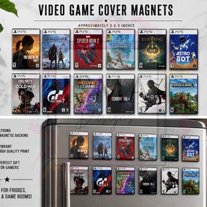 Game Art Magnets | Premium Thick Magnets for Fridge & Office Decor