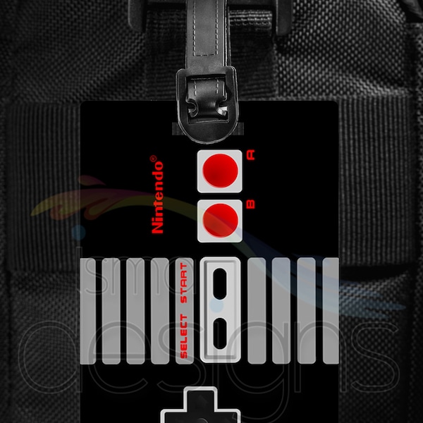 Personalized Bag Tag - Backpack Tag - Luggage Tag - Retro Gaming