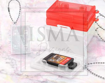 Blank Switch Mini Game Case | DIY Cartridge Keychain | Custom Gaming Craft Supply