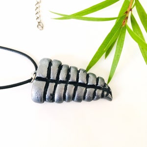 Handmade Polymer Clay Rattlesnake Tail Necklace