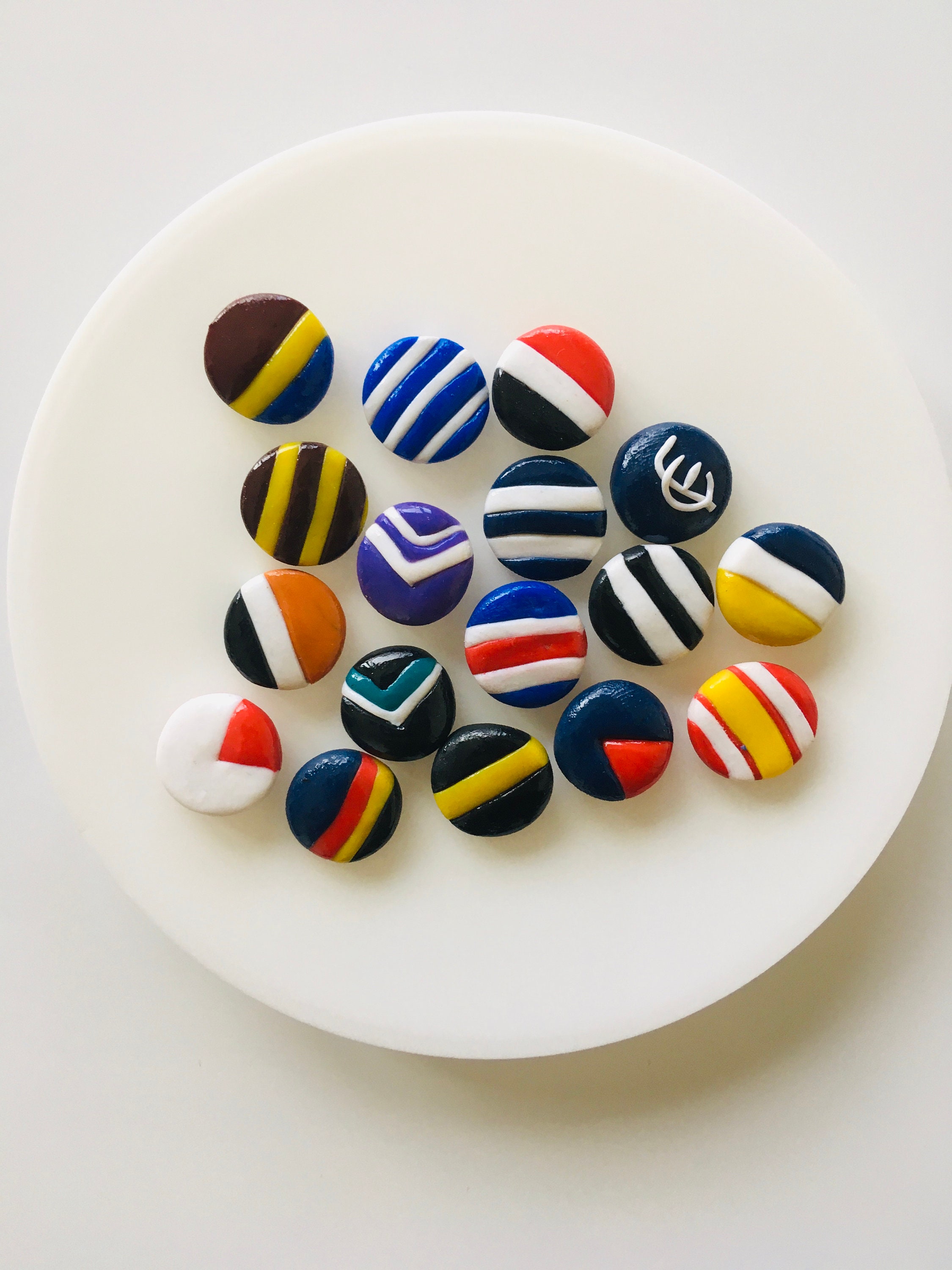 Handmade AFL Football Stud Earrings AFL Studs Handmade Etsy