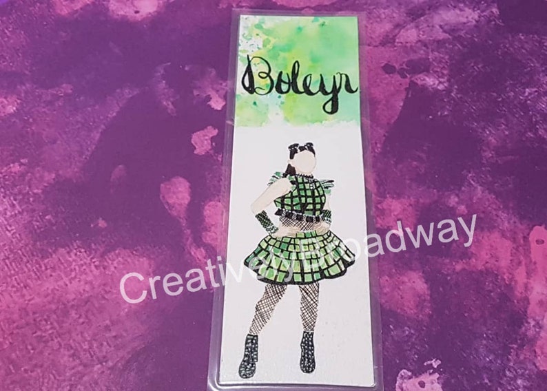 Six: The Musical Inspired Handmade Watercolor Broadway Bookmarks image 3