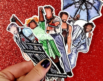 Hadestown: The Musical Tour Inspired Handmade Musical Theare Broadway Stickers, Holographic Sticker