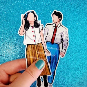 Maybe Happy Ending Inspired Broadway Musical Handmade Holographic Stickers