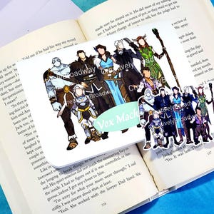 Jeux de société, carte de voeux inspirée du TTRPG avec autocollant assorti, carte d'anniversaire, campagne, série Web, dragons