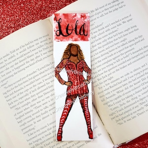 Red Boots Musical Inspired Handmade Watercolor Broadway Bookmark