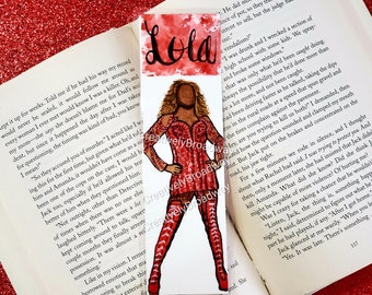 Kinky Boots Inspired Handmade Watercolor Broadway Bookmark