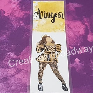 Six: The Musical Inspired Handmade Watercolor Broadway Bookmarks image 2