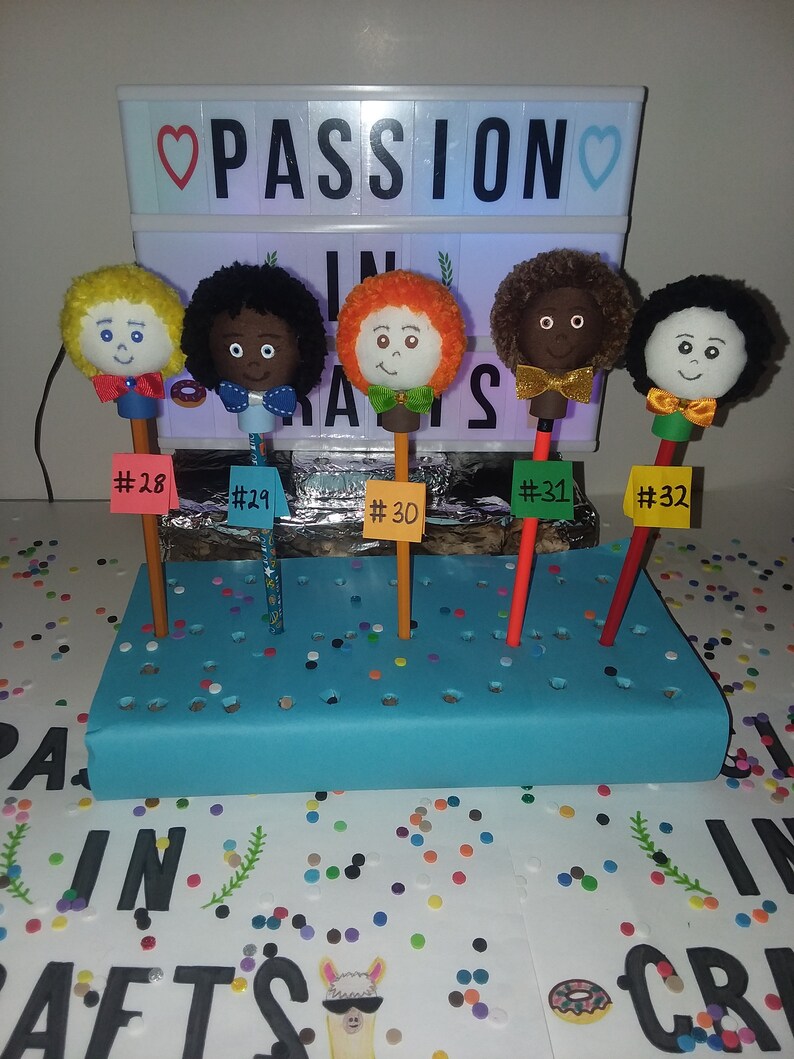 Pen and Pencil Toppers Boy Girl Back to School Pen- Pencil Etsy