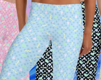 Pastel Confetti Print Leggings: Yume Kawaii Fairy Kei Fashion
