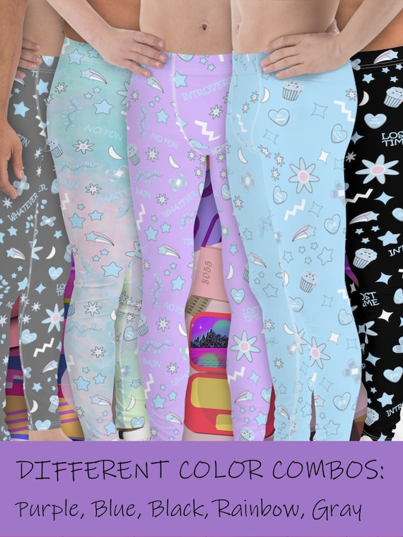 Men's Menhera Kei Leggings: Pastel Goth Yami Kawaii Meggings - Etsy