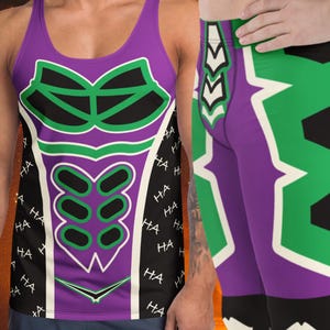 Men&#39;s Villain Wrestler Spandex Costume: Retro Pro Wrestling Cosplay