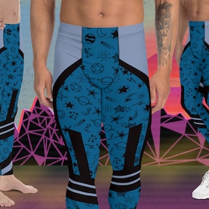 Mens Leggings, Sports Tights, BJJ Grappling Spats, Pro Wrestling Gear, Running Pants, Dance Tights, Jogging Pants for Guys, Fashion Meggings
