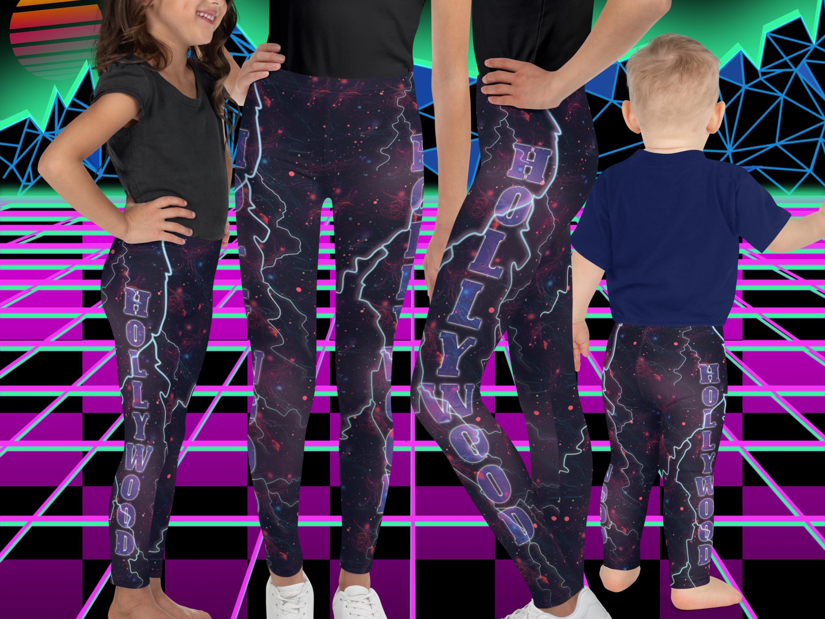 Hollywood Lightning Youth Leggings: Cosplay Activewear