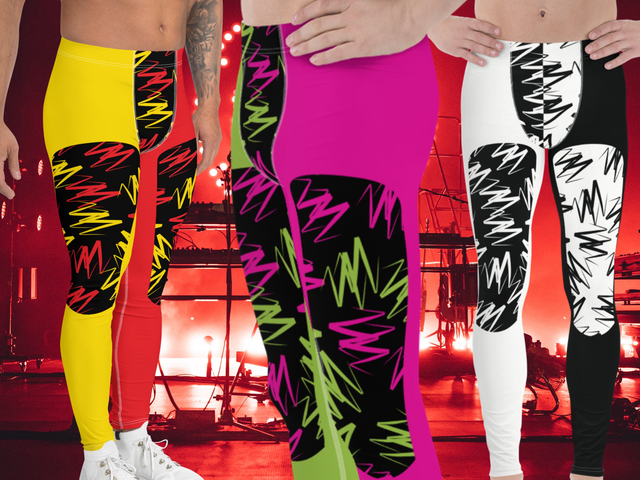 Mens neon tights sale