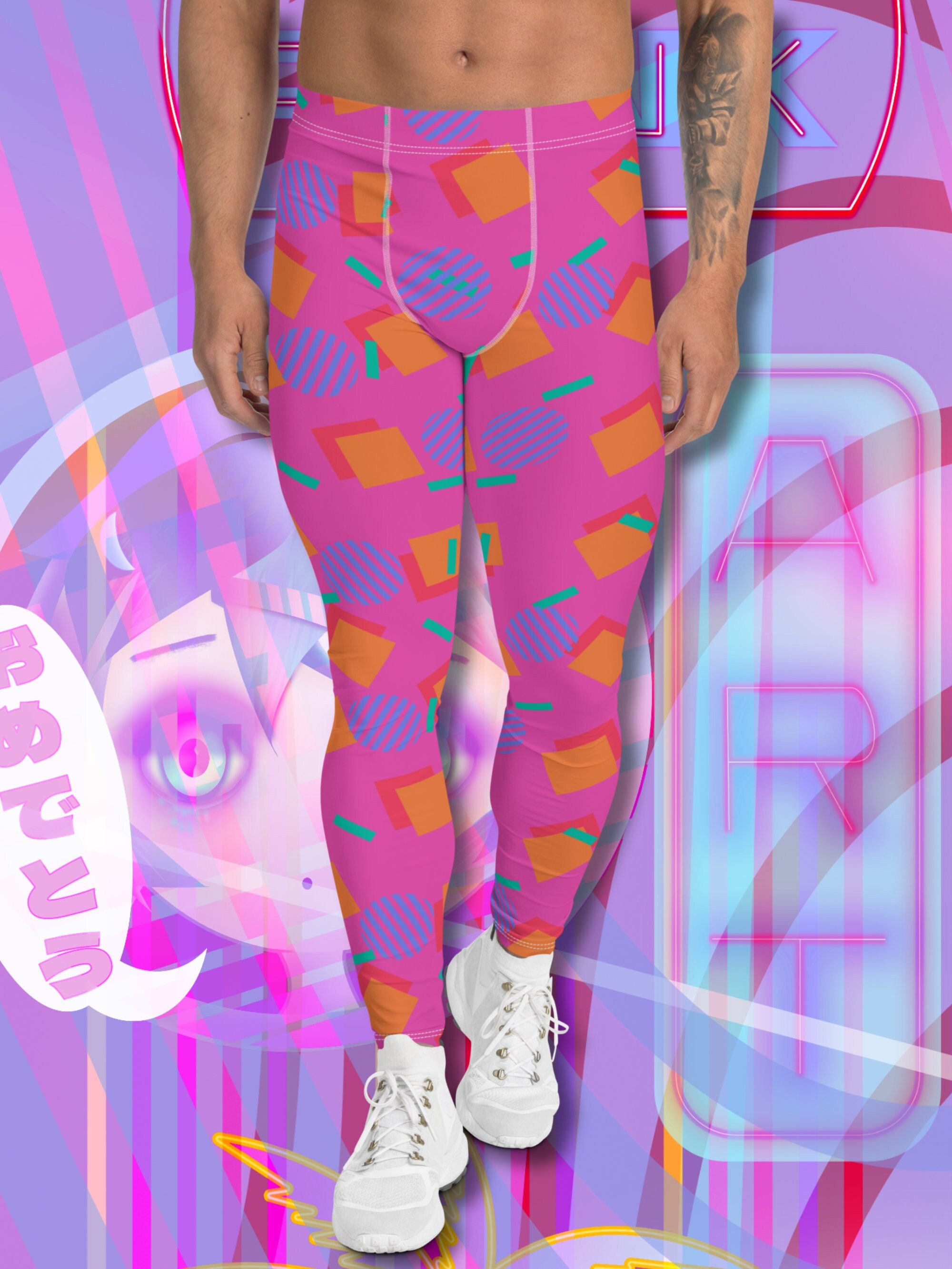 Mens outlet pink leggings