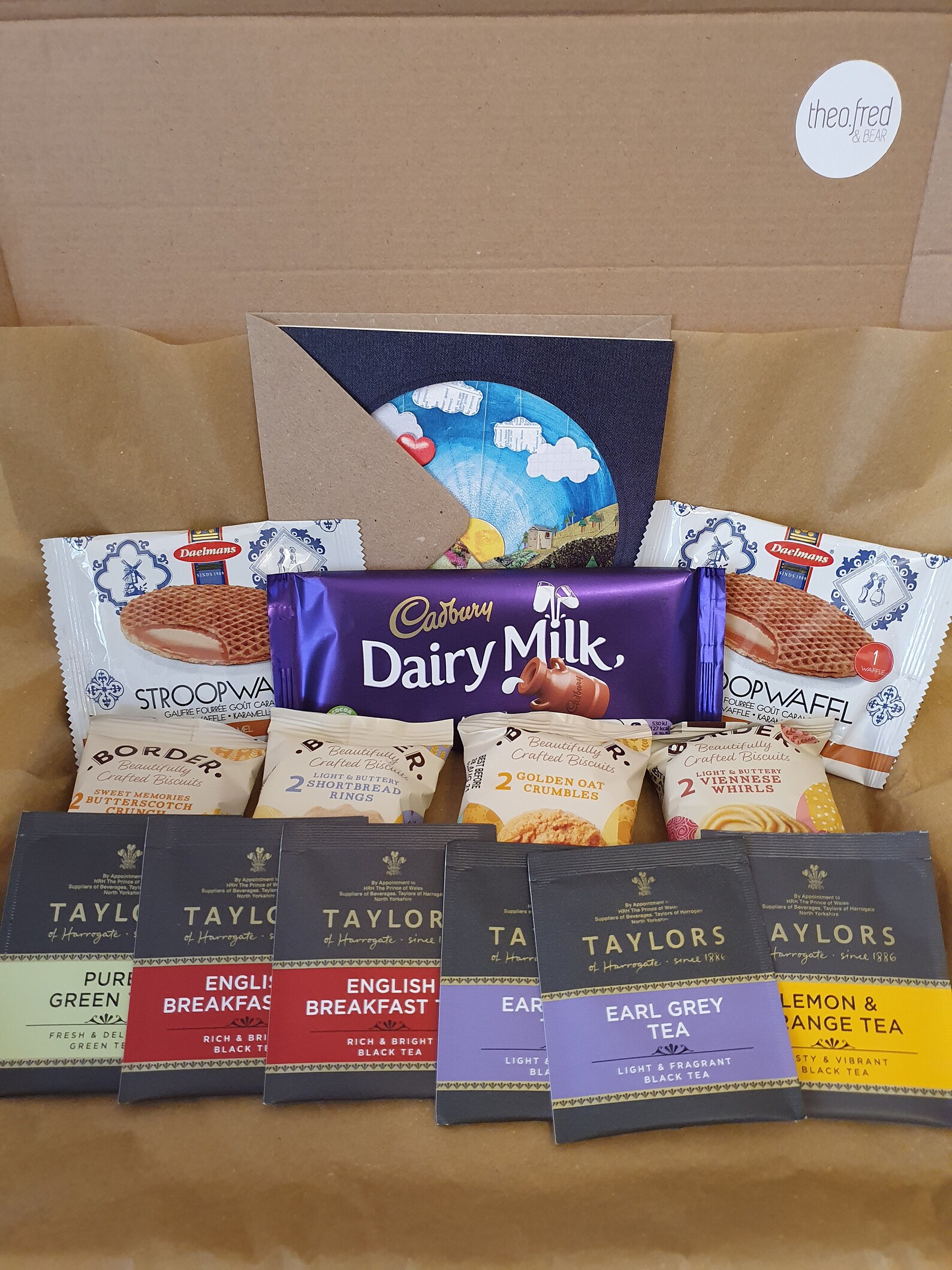 Letterbox Gift Set Tea biscuits and Cadburys chocolate perfect Etsy