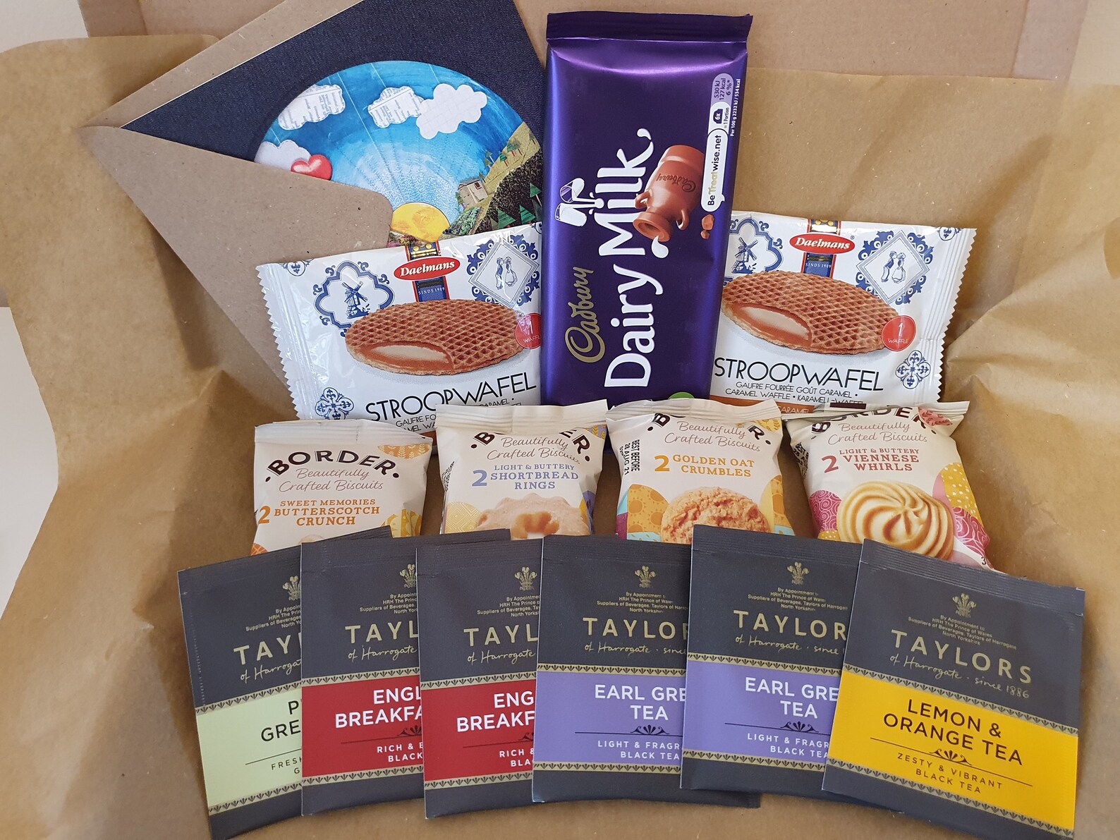 Letterbox Gift Set Tea biscuits and Cadburys chocolate perfect Etsy