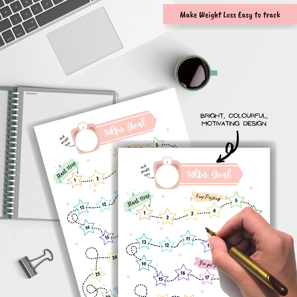 Weight Loss 30 Lb/kg Weight Loss Tracker Weight Loss Etsy