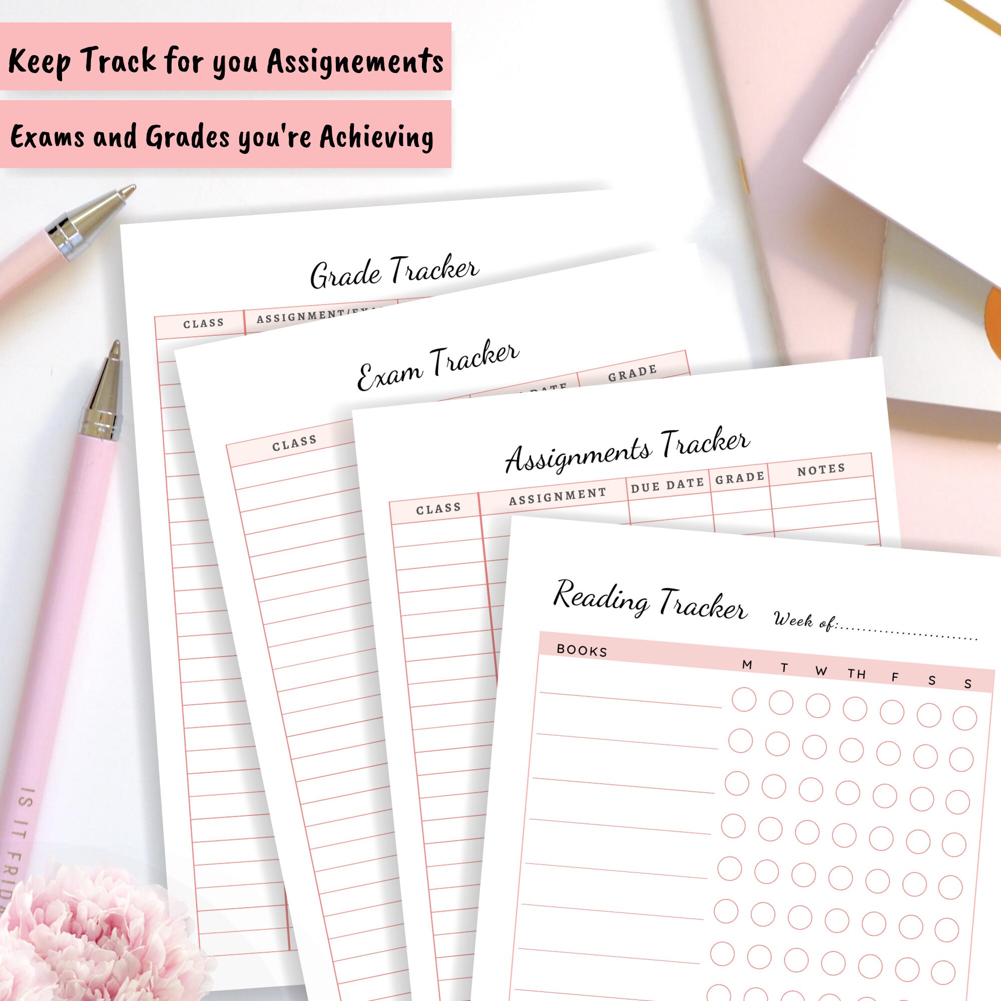 Weekly Class Schedule, Class Planner, Studying Planner, Lesson Planner, Education Planner ...