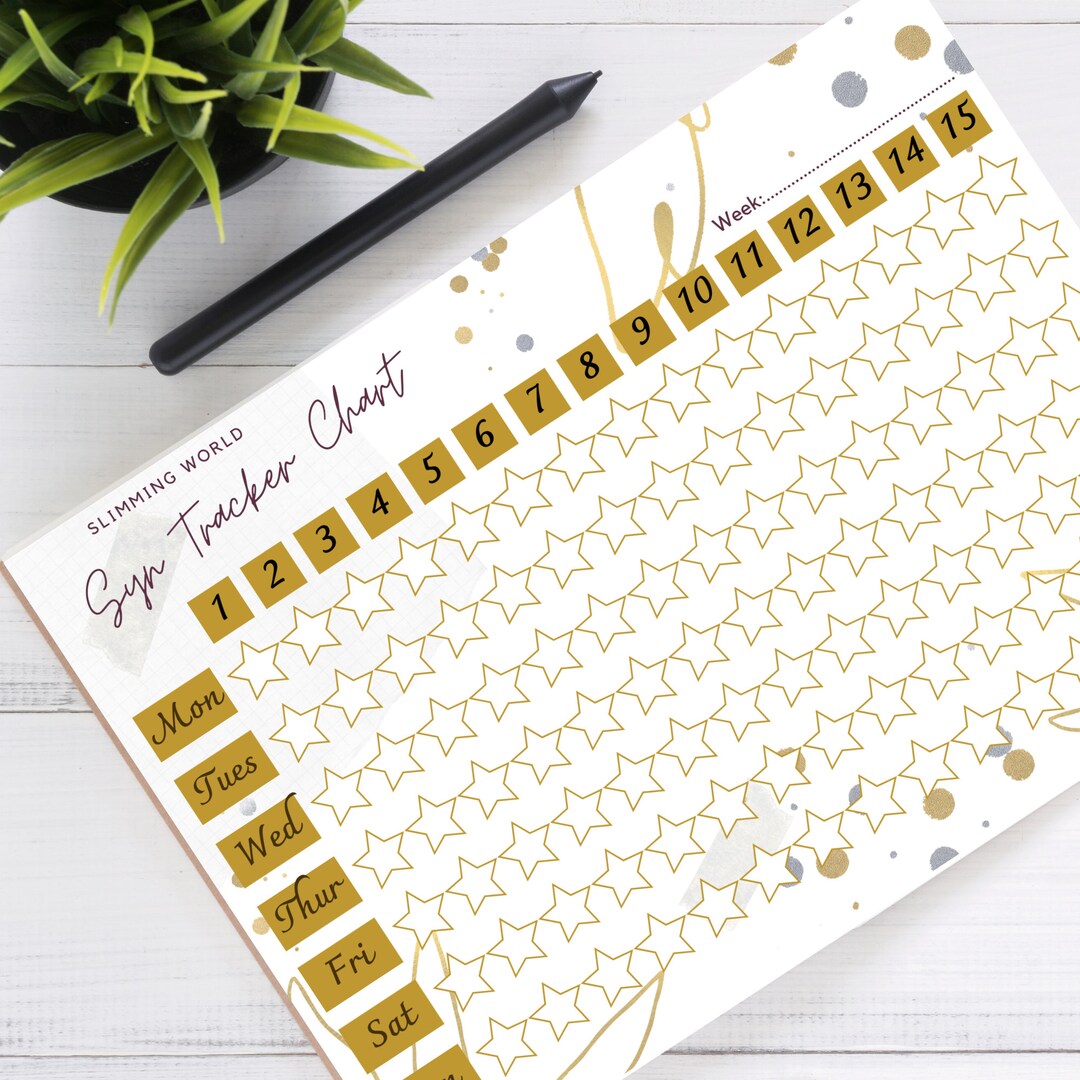 Slimming World Syn Tracker Printable PDF Week Food Diary - Etsy Hong Kong