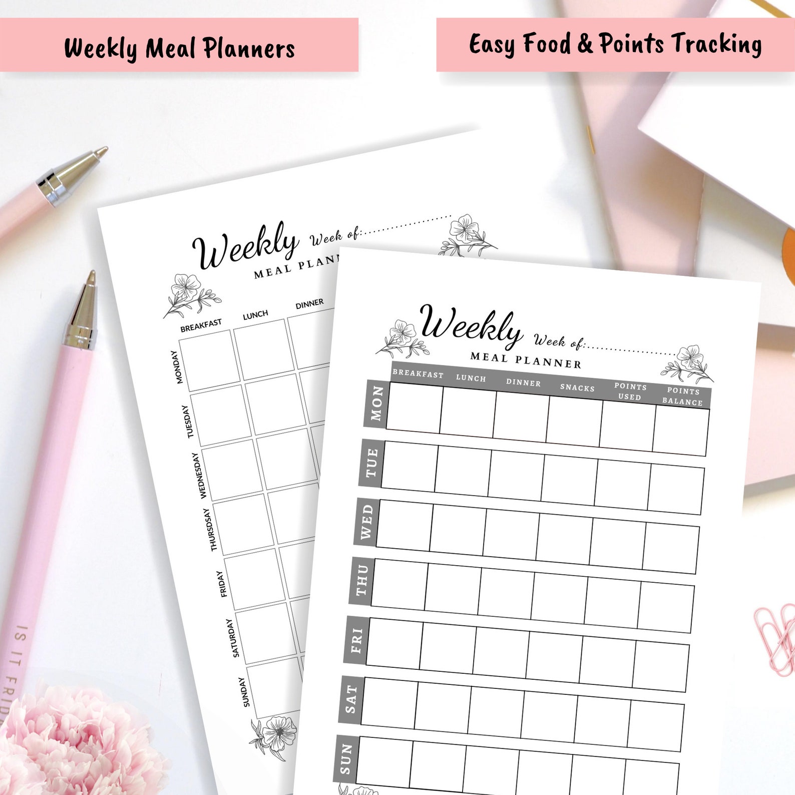 Weight Watchers Food Diary 52 Weeks Weight Loss Tracker WW - Etsy