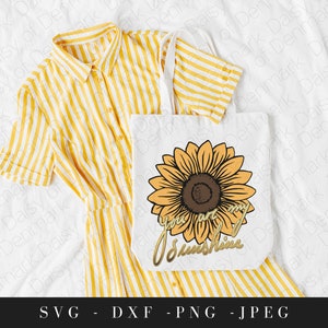 Girassol SVG, Arquivo Svg para Cricut, Png, Clipart