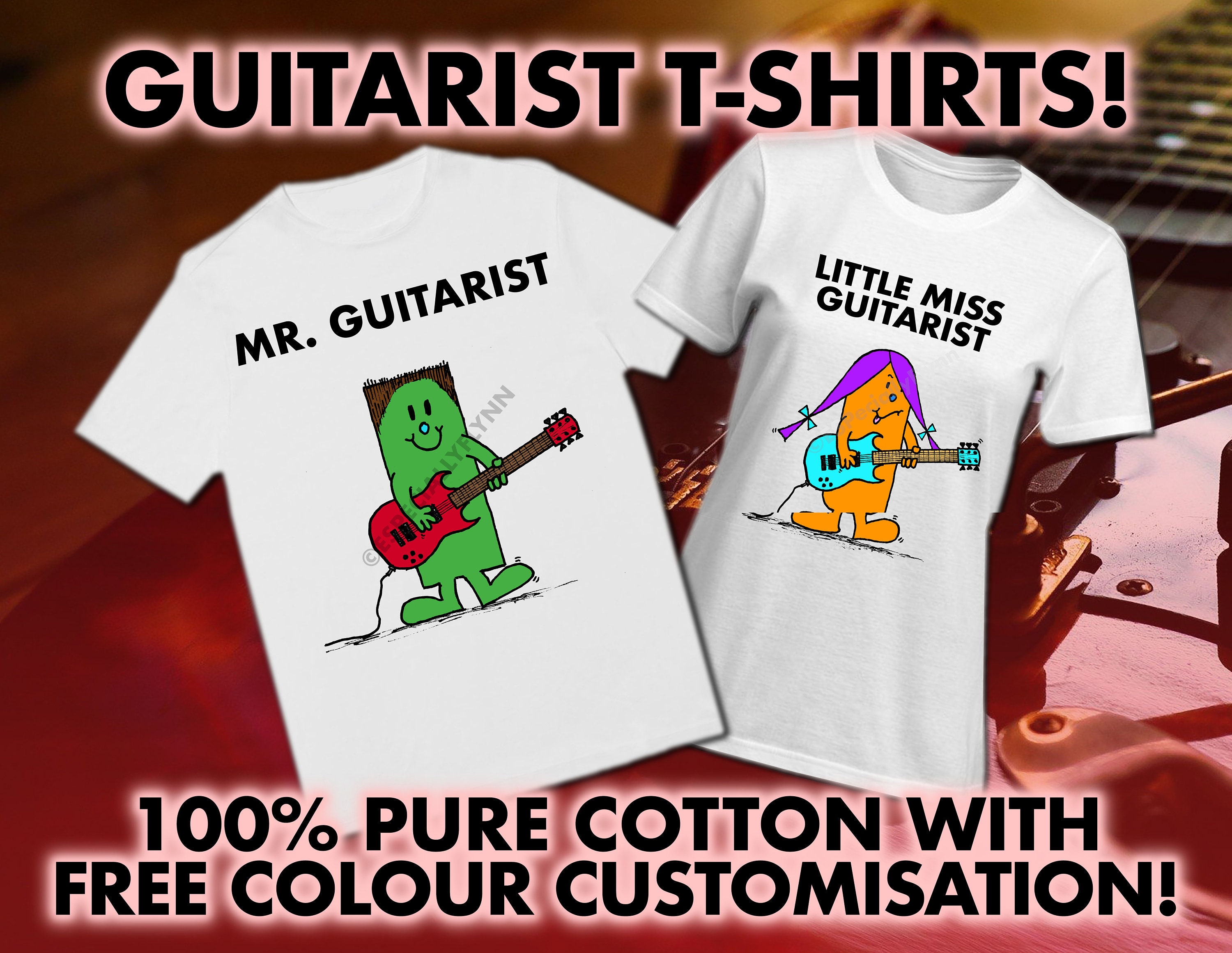 Little Miss Guitarist T-shirt A Mr Men 