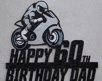 Motorbike cake topper | Etsy
