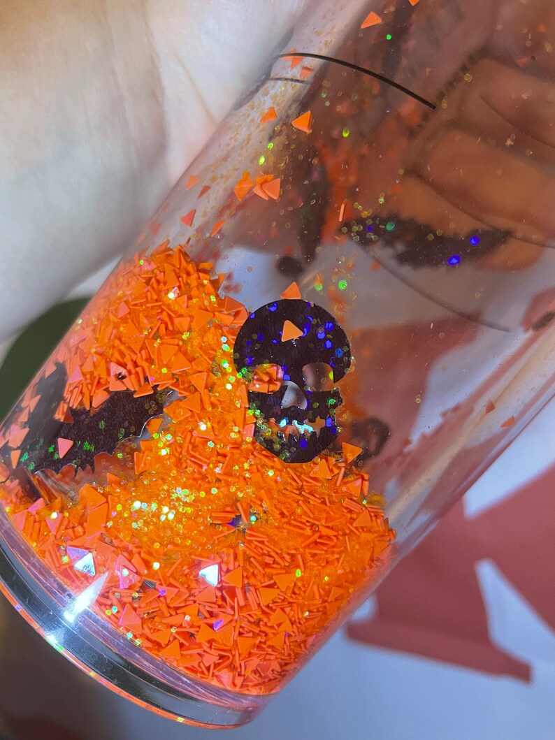 Halloween Snow Globe Tumbler Starbucks Snow Globe Tumbler Etsy