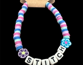 stitch clay beaded bracelet