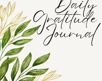 Simple Digital Gratitude Journal, Printable Template, GoodNotes Digital Planner, Wellness Reflections, Mood Tracker