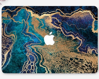 Green Golden Marble Case Pro 16 Inch Cover Marbled Macbook Air 13 Inch Case Macbook Pro 13 Inch Case Stone Macbook Pro 15 Inch Case TC0163