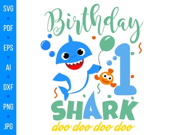 Free Free 119 Baby Shark 1St Birthday Shirt Svg SVG PNG EPS DXF File