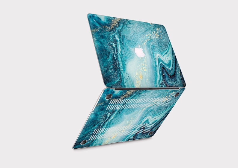 Marble Macbook Pro 16 Inch Turquoise Case Macbook 13 Air Case Macbook Pro 13 Mineral Case Mac 15 Pro Case Macbook 12 Case Mac 11 Air CE0005
