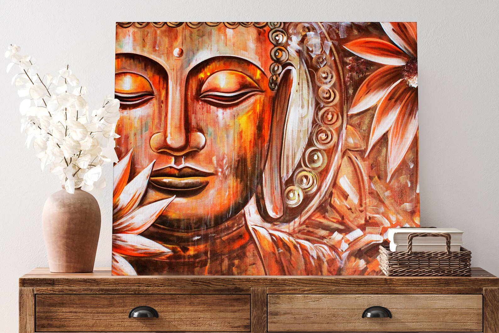 Buddha Living Room Decor Canvas Paintings for Home With Unic Design ...